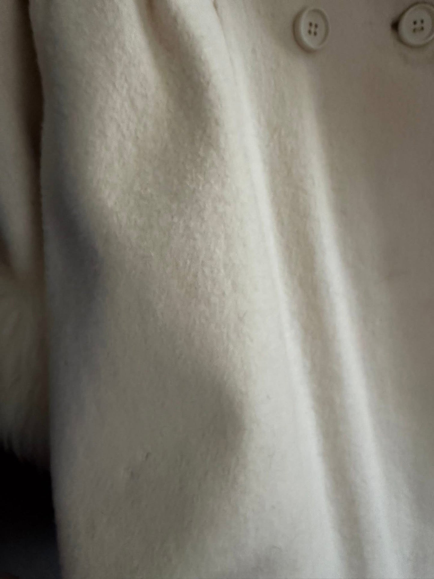 ruby martin cream Vintage coat, xs/small