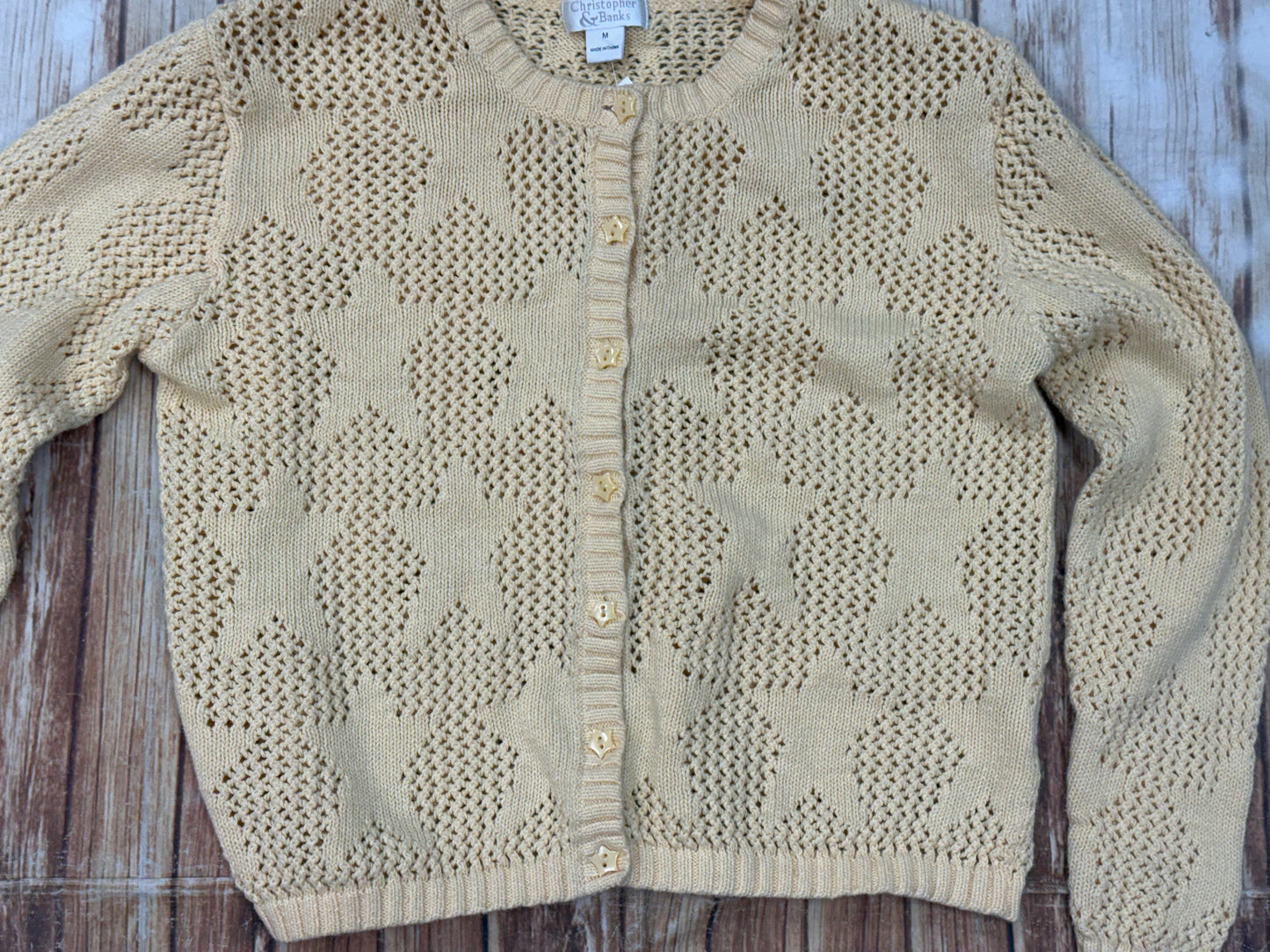 croft and barrow yellow Cardigans, medium
