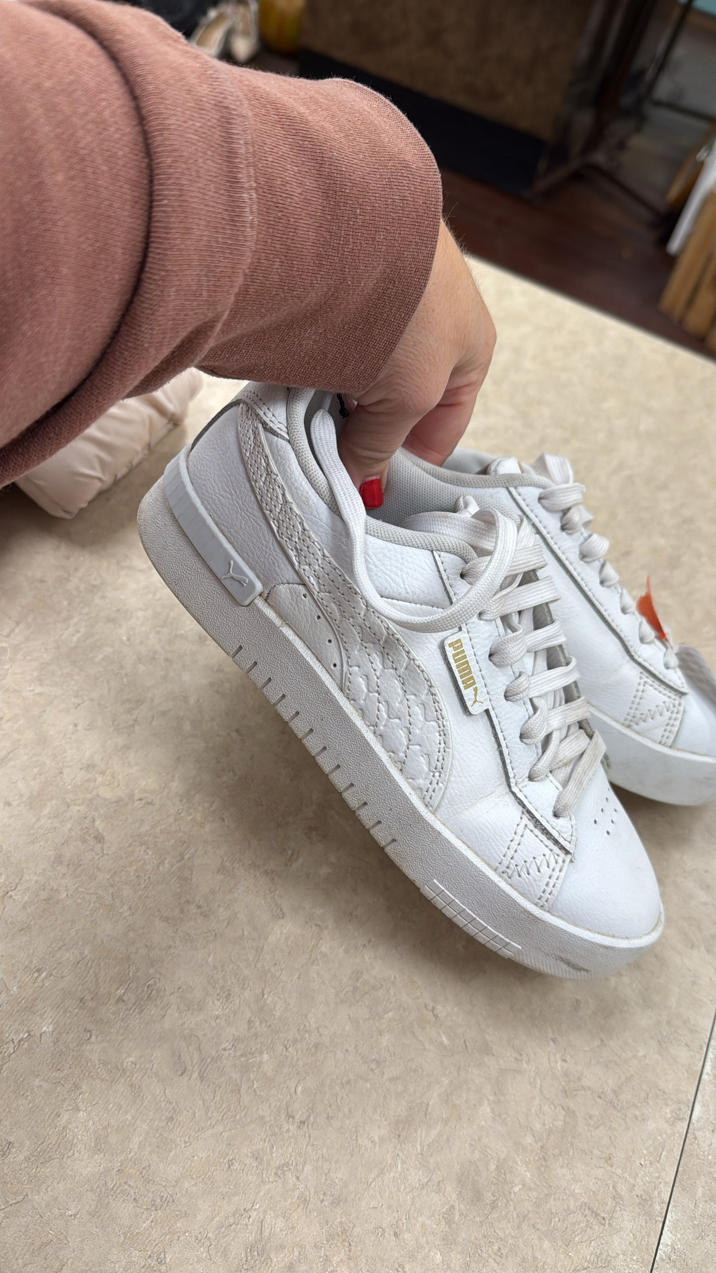 Puma White Shoes, 7