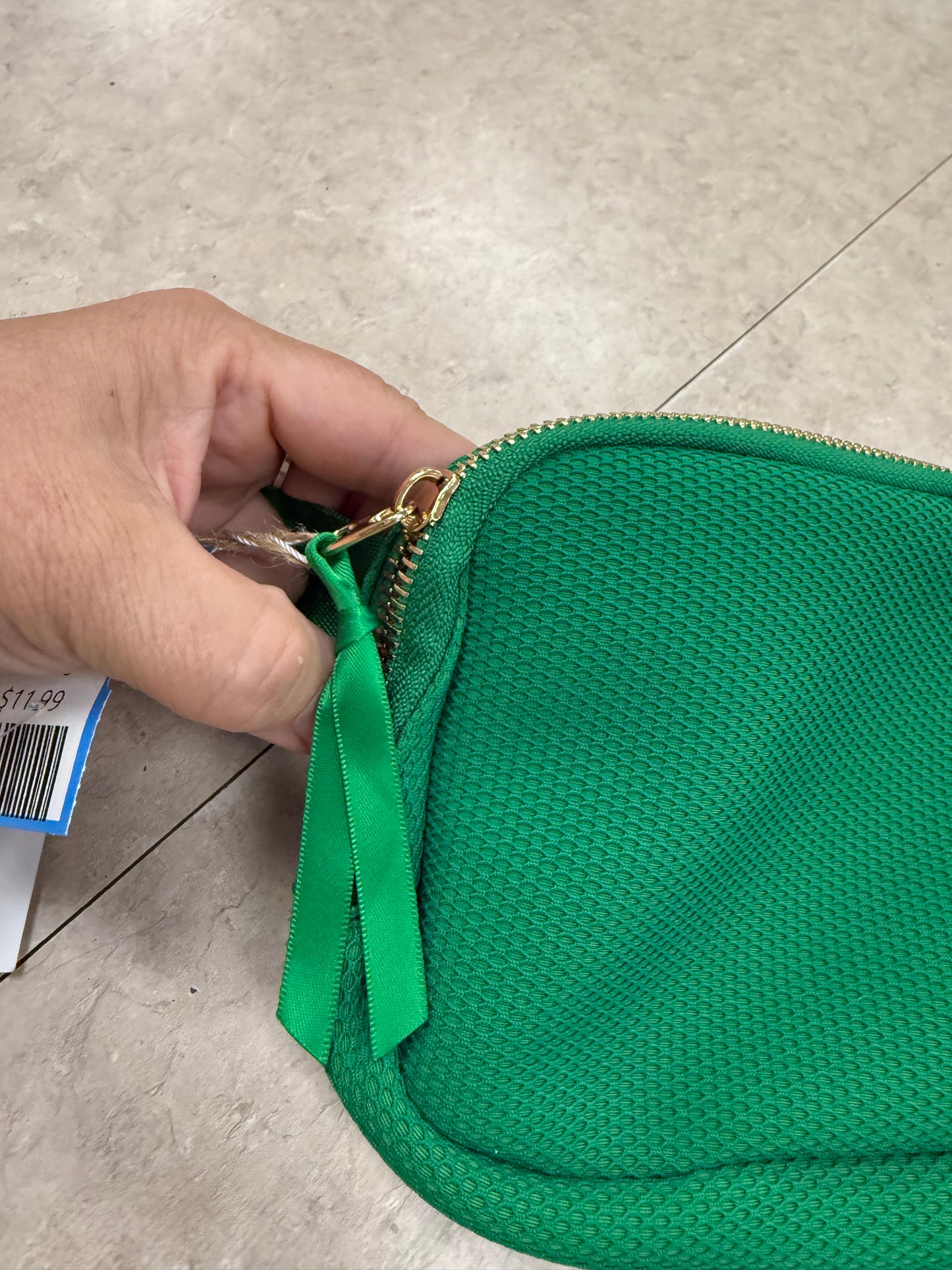 PS green belted bag, belted bag