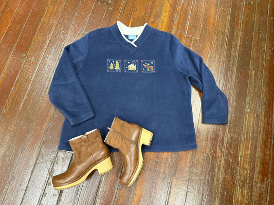 Croft & Barrow Navy Sweaters, 1X