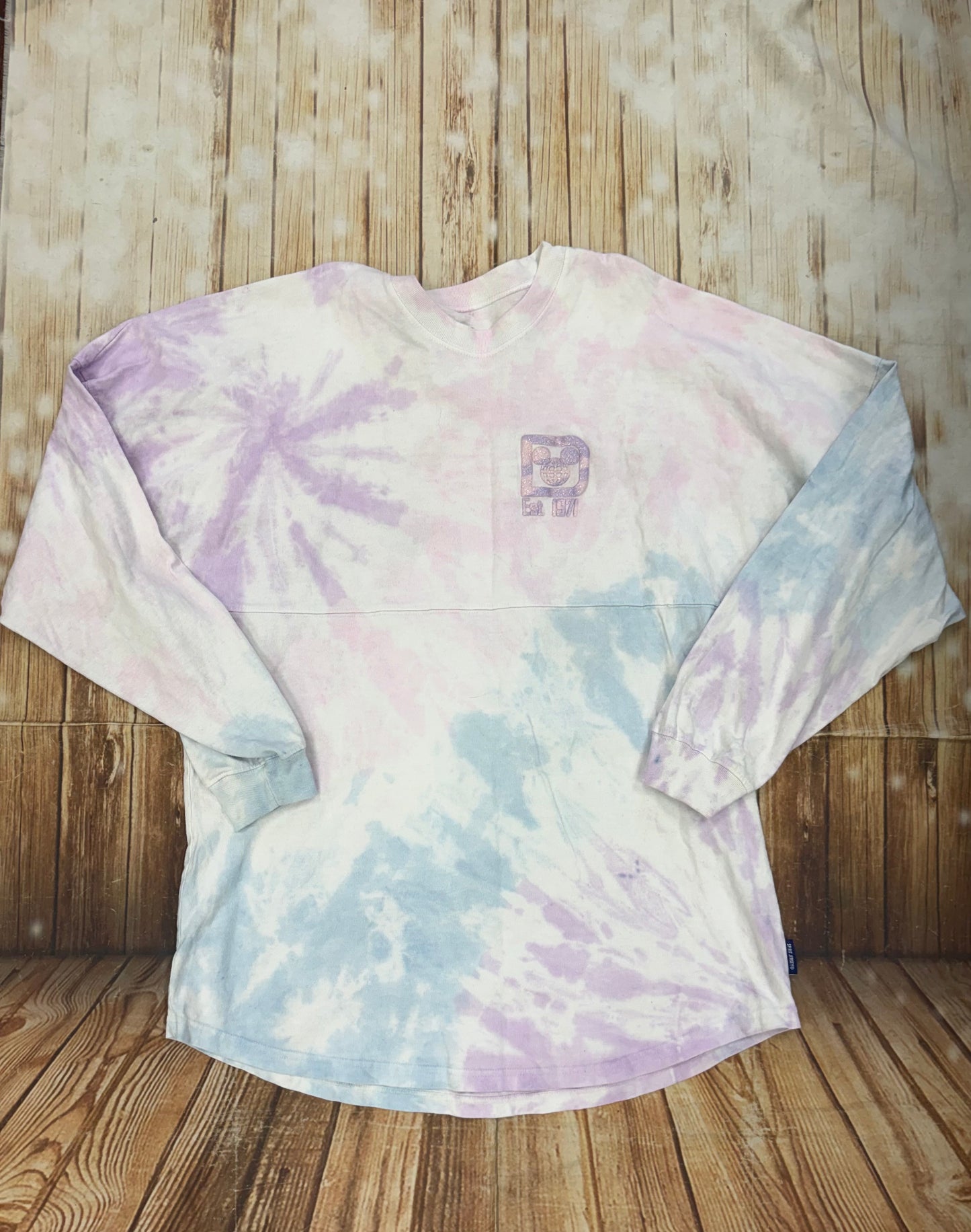 Spirit Jersey Pink tie dye Tops, L