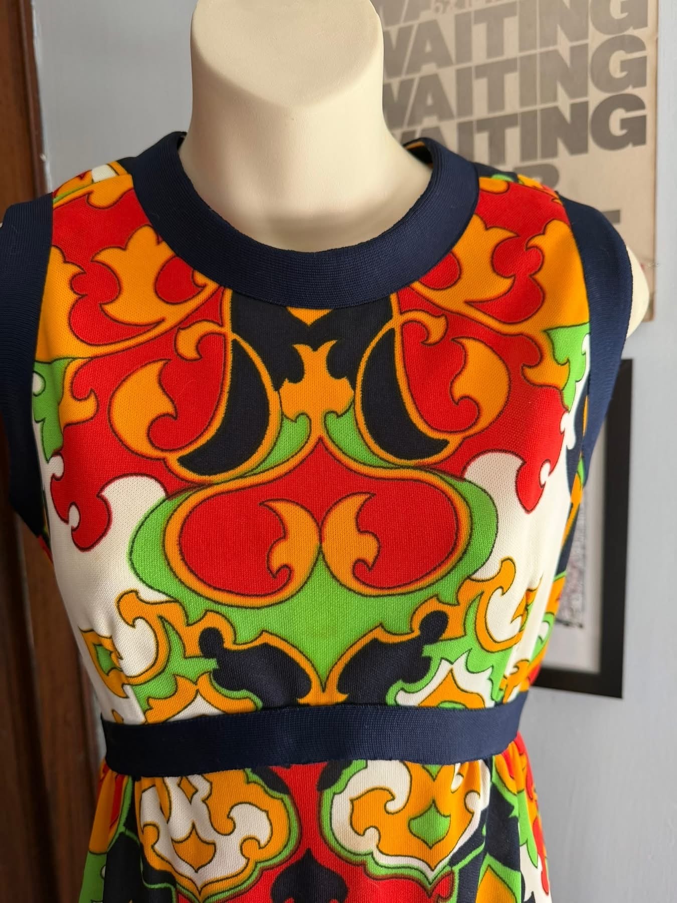 Leslie Faye multi Vintage dress, small/medium