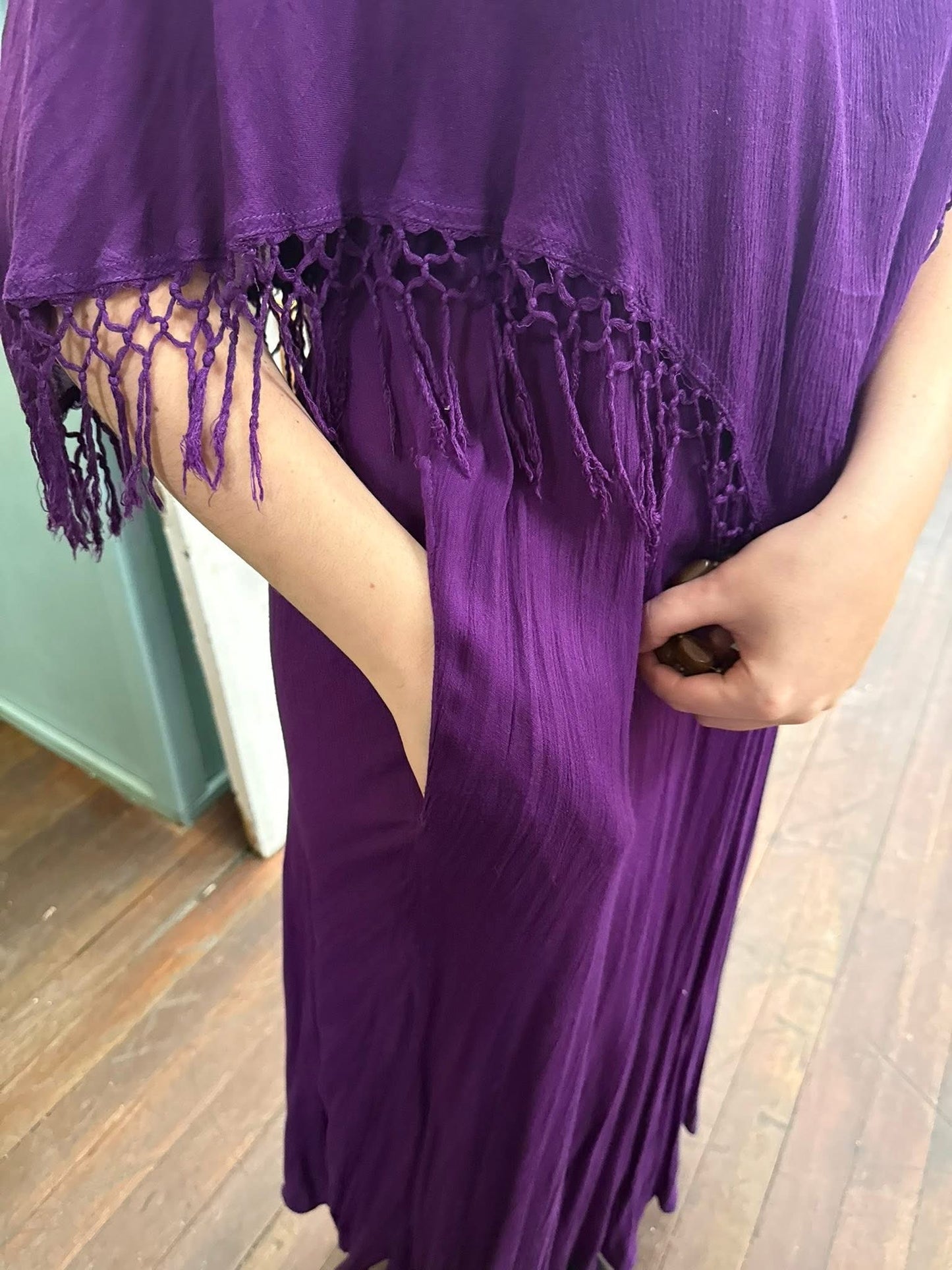 Krishma purple Vintage dress, one size