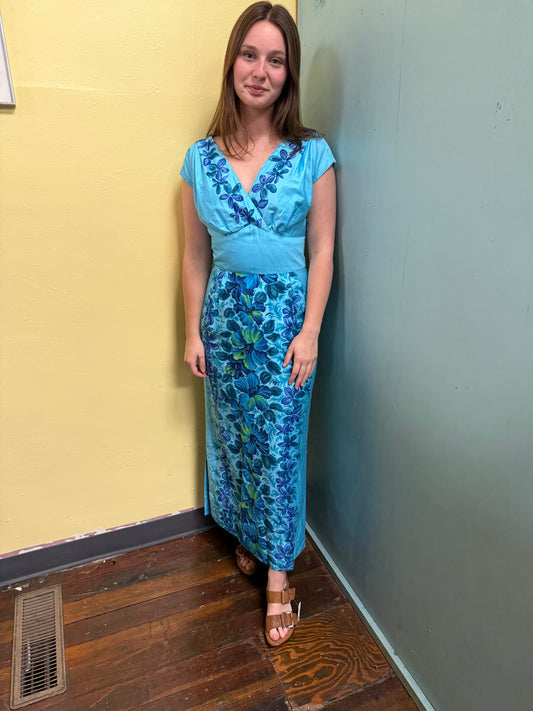 Hawaiian togs blue Vintage, small/medium