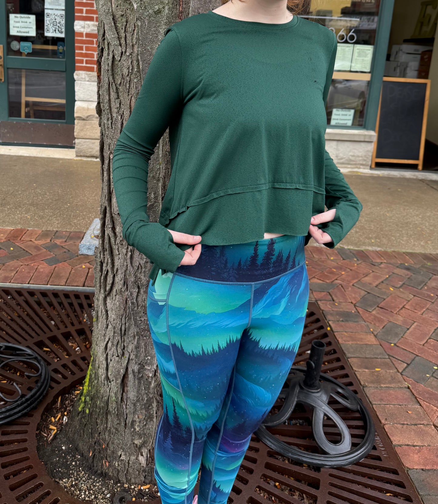 SO Green Activewear Tops, S