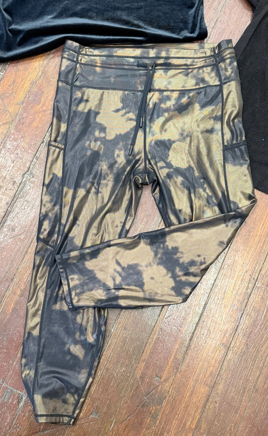 Zyia Brown / Black Leggings, 16/18