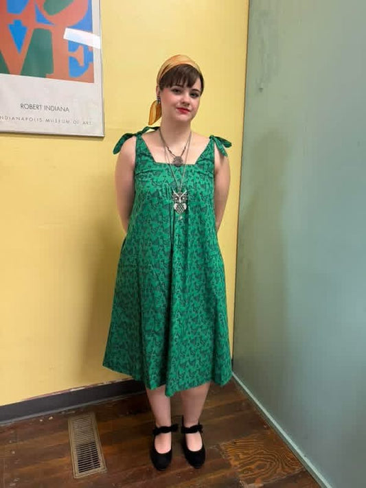 aladire green with navy Vintage, small/medium