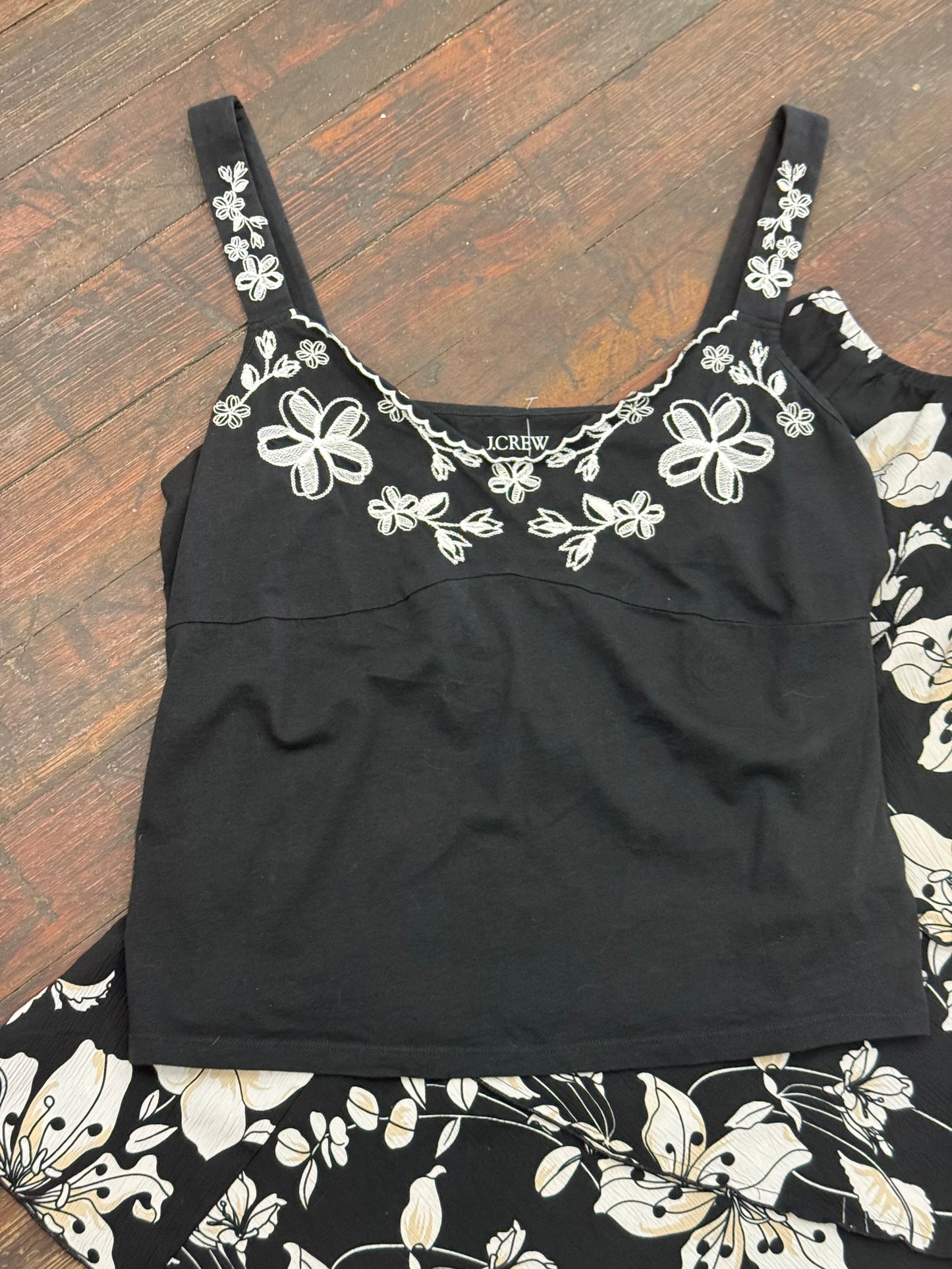 J.Crew Black/White Tanks, XL