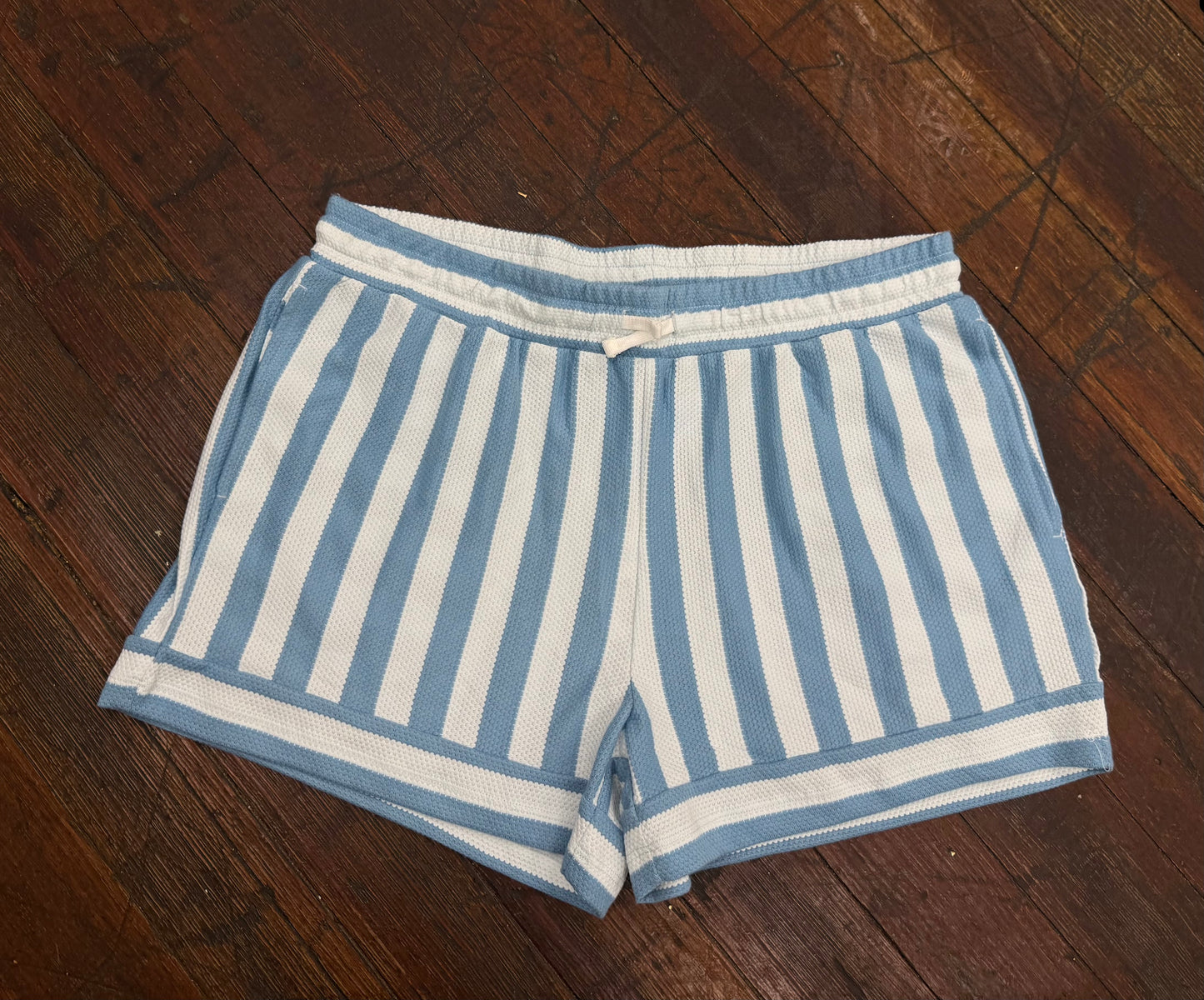 Simply Southern Blue/White Shorts, XL