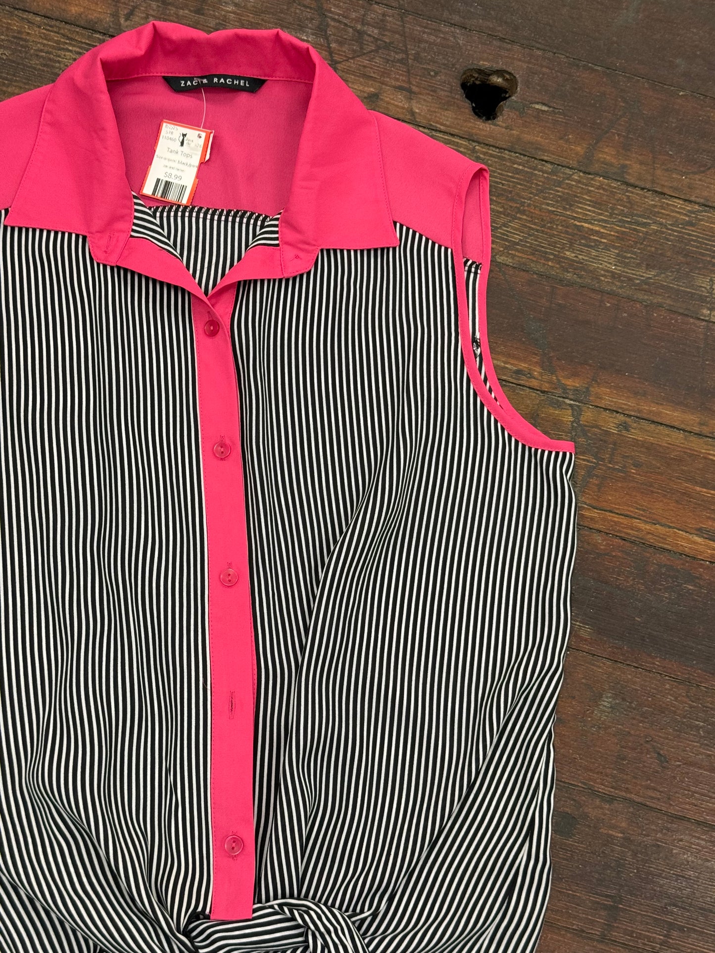 zac and rachel black/pink Tank Tops, large/xl