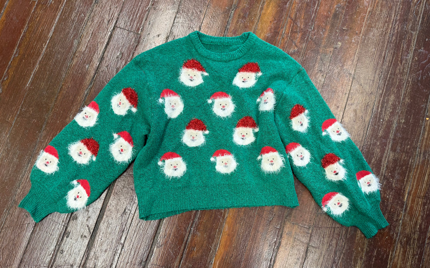 Santa Green Sweaters, M