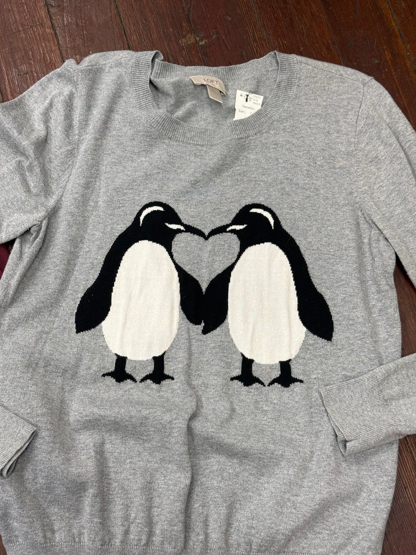 Loft Gray Sweaters, L