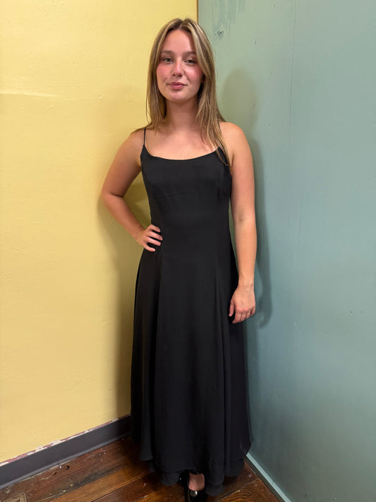 upbeat black dress, 9/10