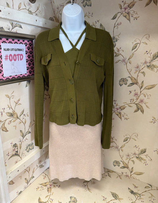 cabi set olive green Tops, s