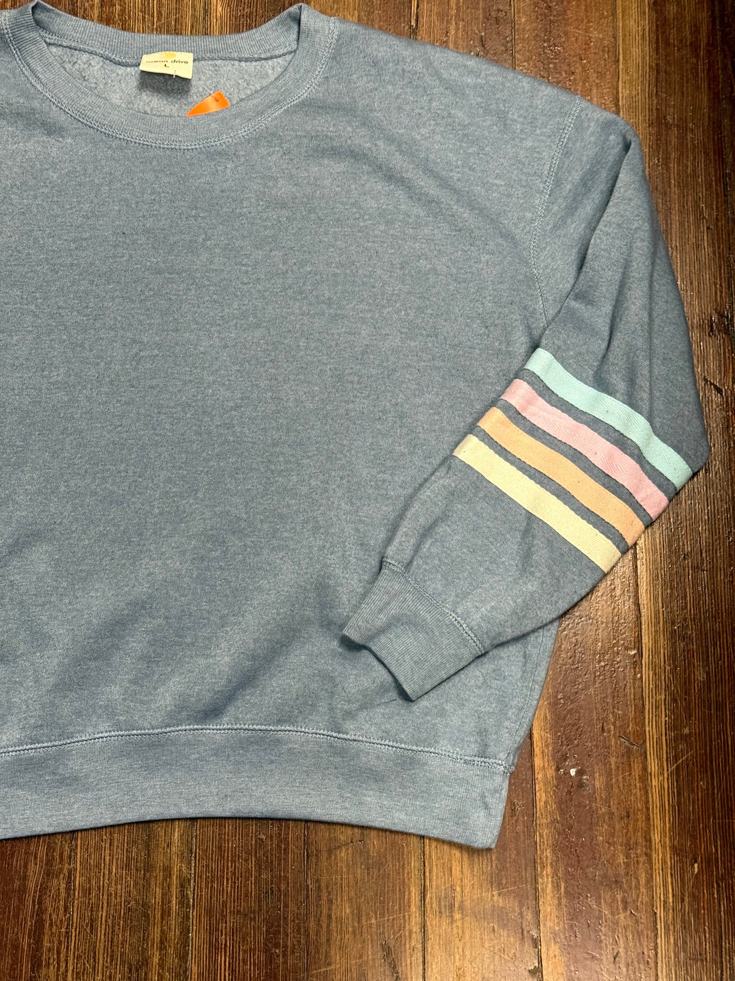 ocean drive Blue Crewnecks, L