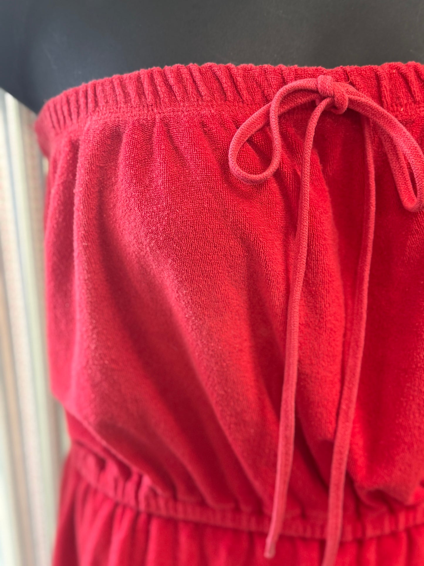 catalina red Vintage romper, large/xl