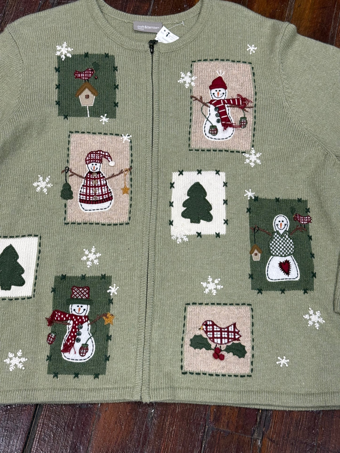 Croft & Barrow Green Sweaters, 3X
