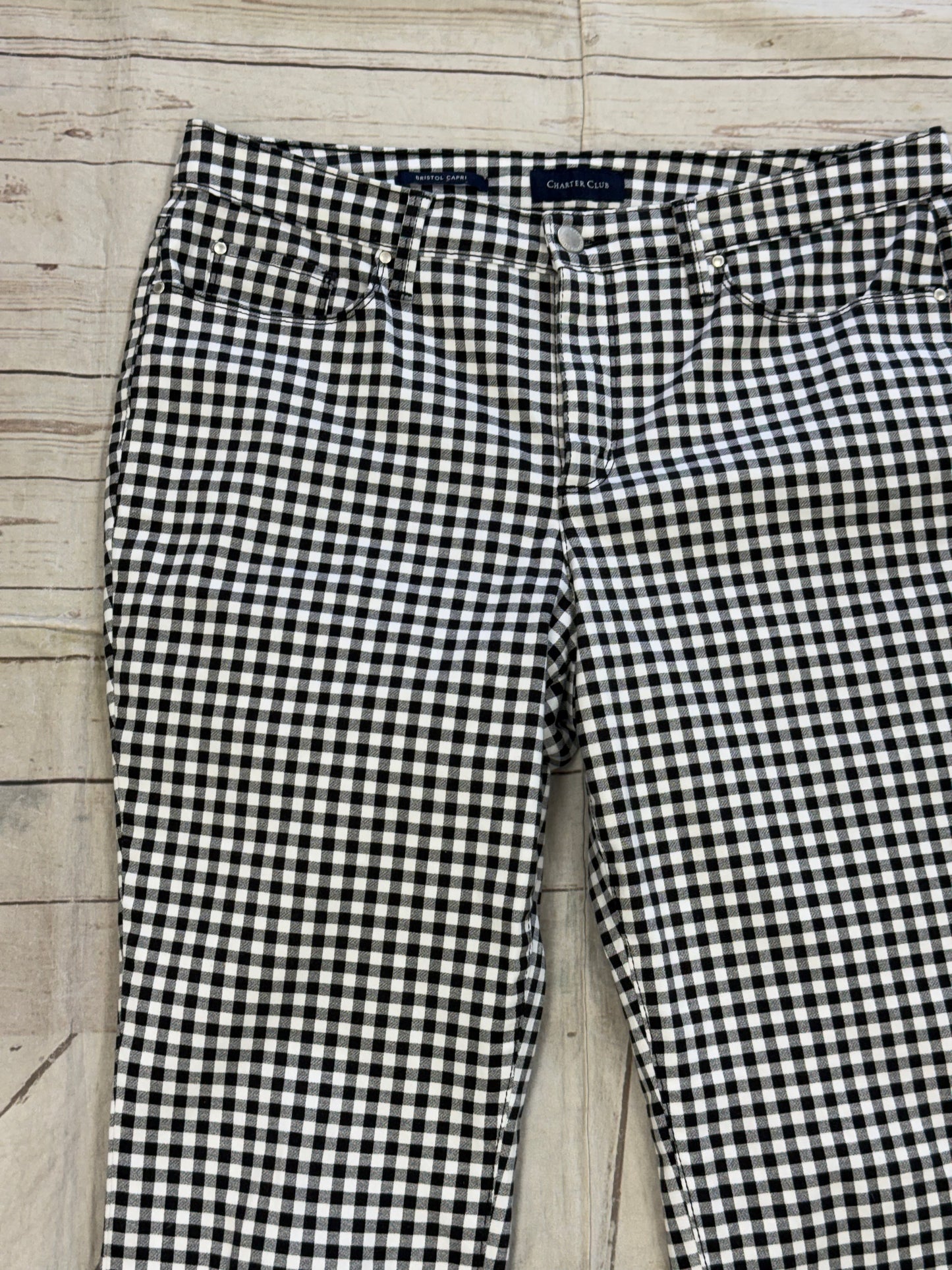 Charter Club Black/white Capris, 10