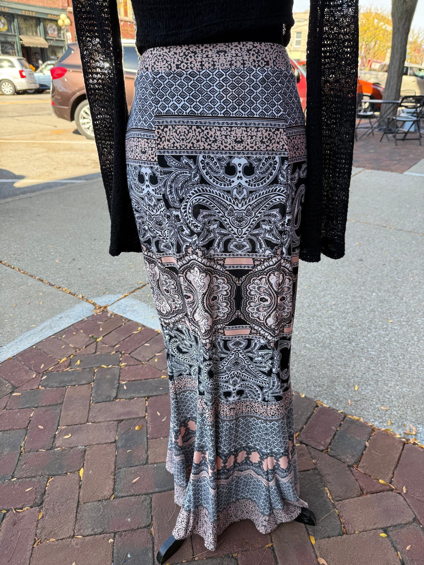Cato Pink/Black Skirts, XS