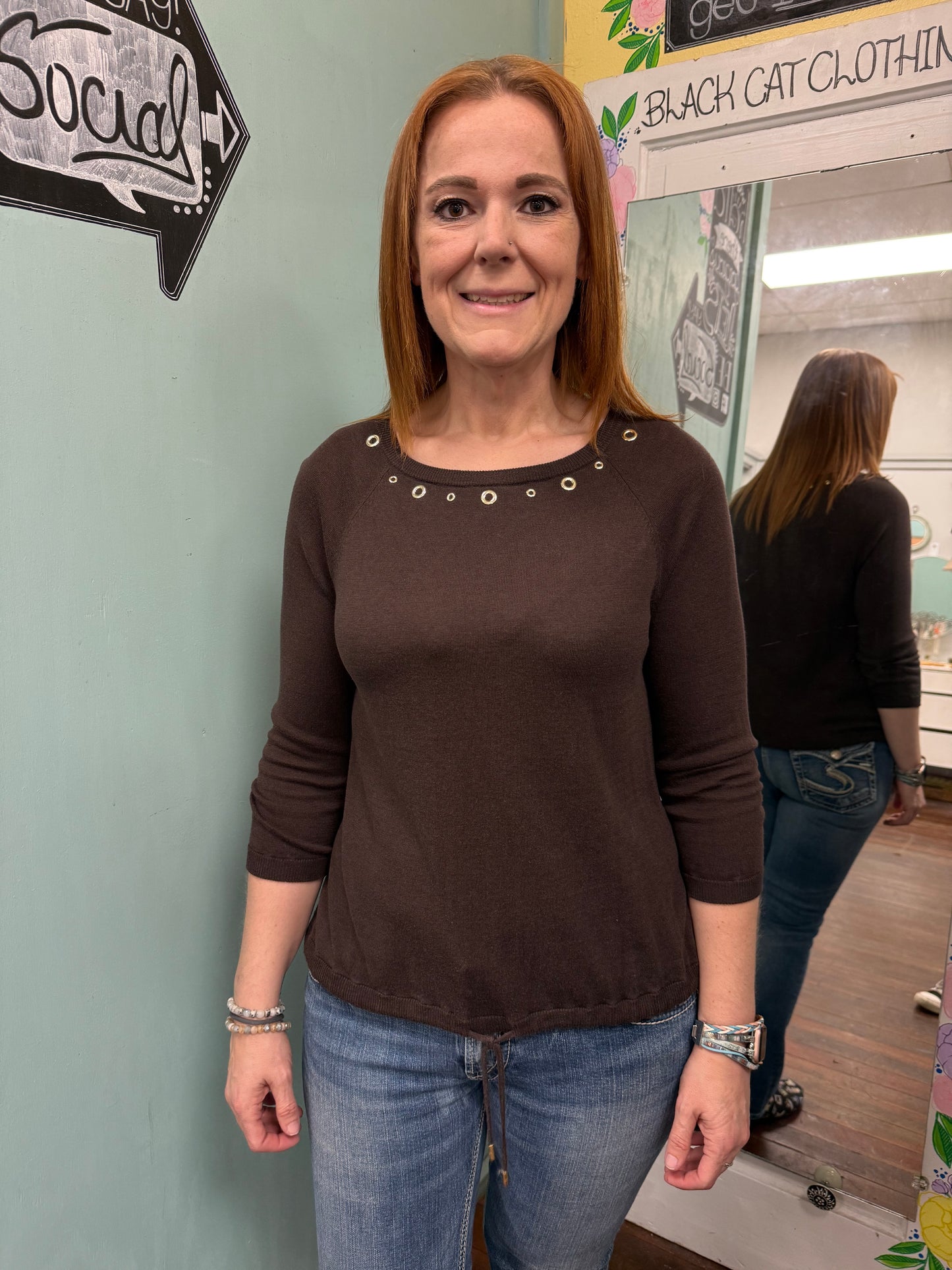 Michael Kors Brown tops, L
