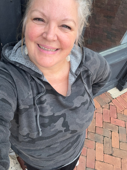 Independent Trading Co Gray Camo Hoodies, 2XL