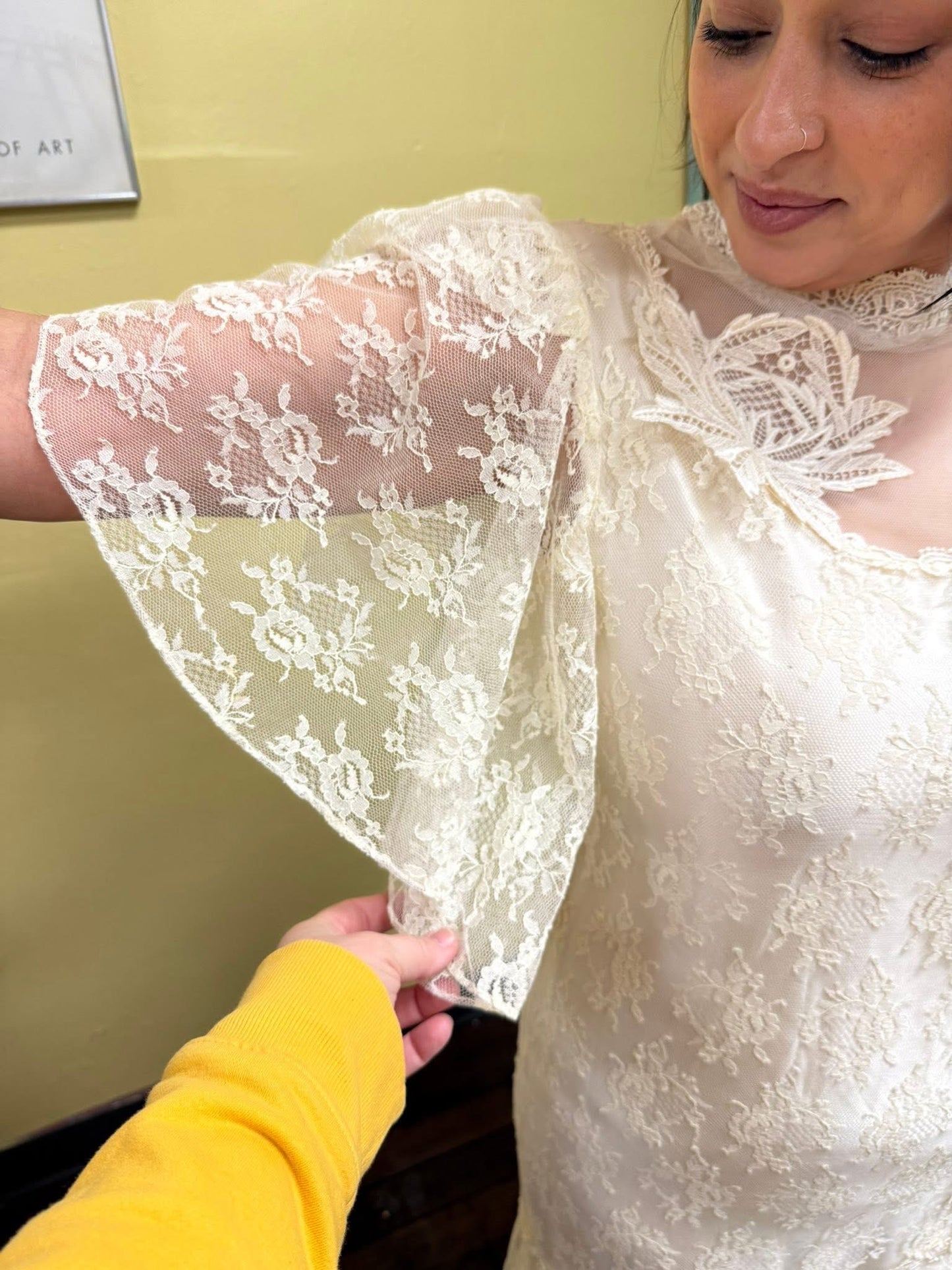 wedding dress white Vintage, small/medium