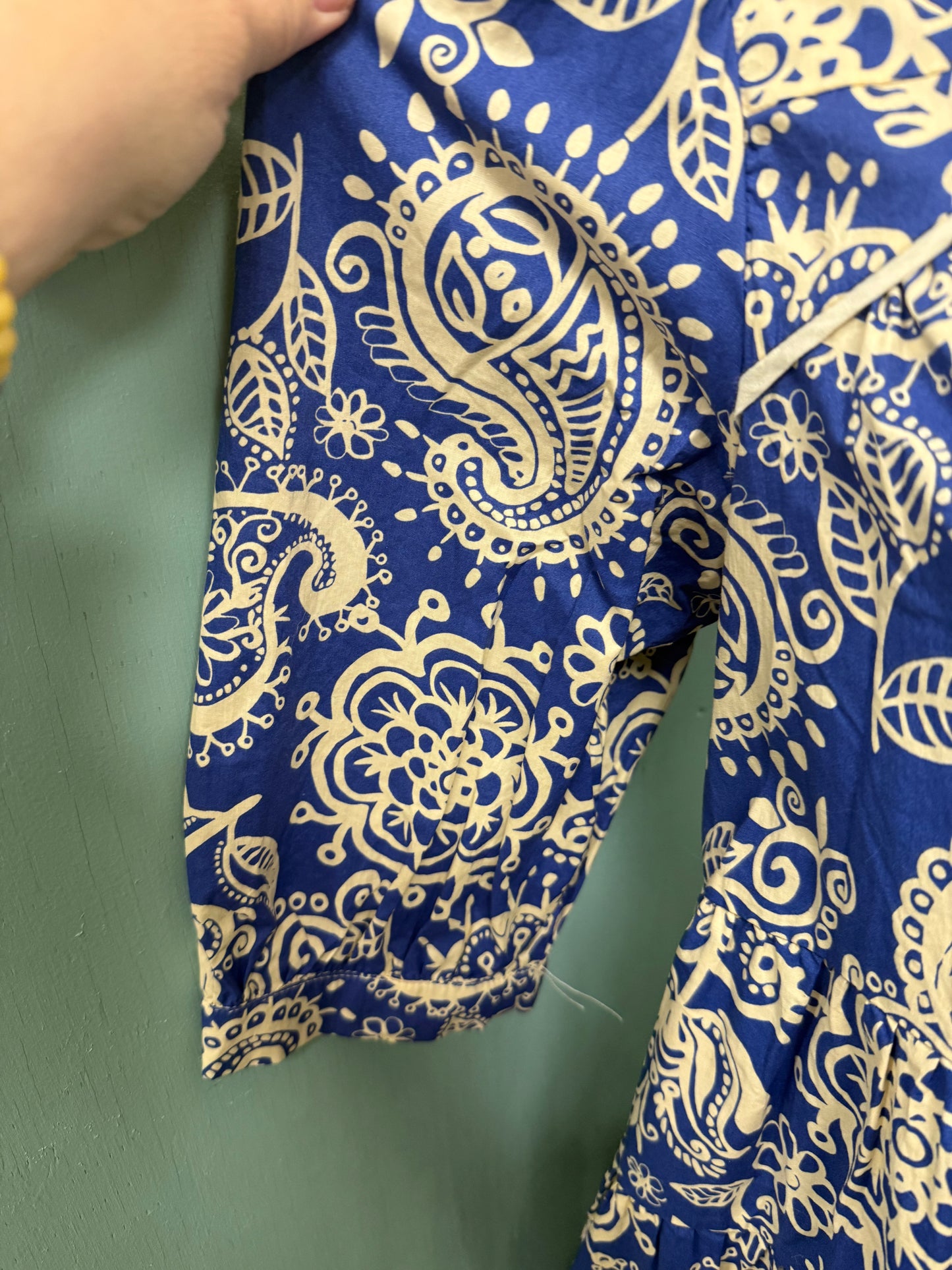 Umgee Blue / Cream Dresses, L