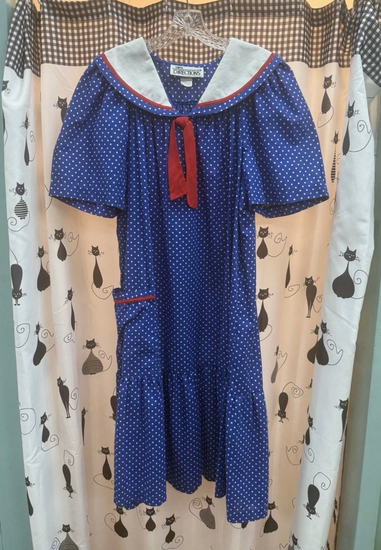 swirl directions blue/white Vintage, l/xl