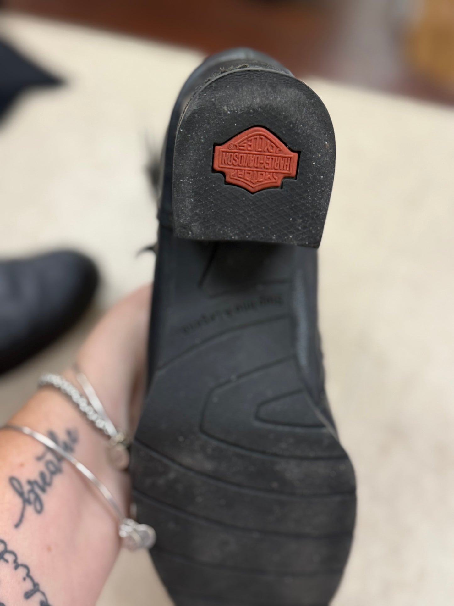 Harley Davidson Black Boots, 9