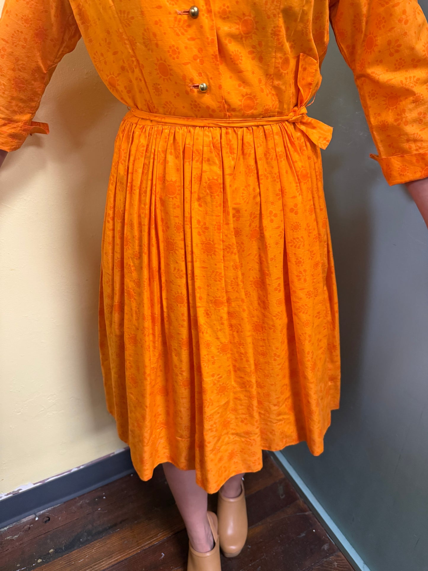 LS Ayres orange Vintage