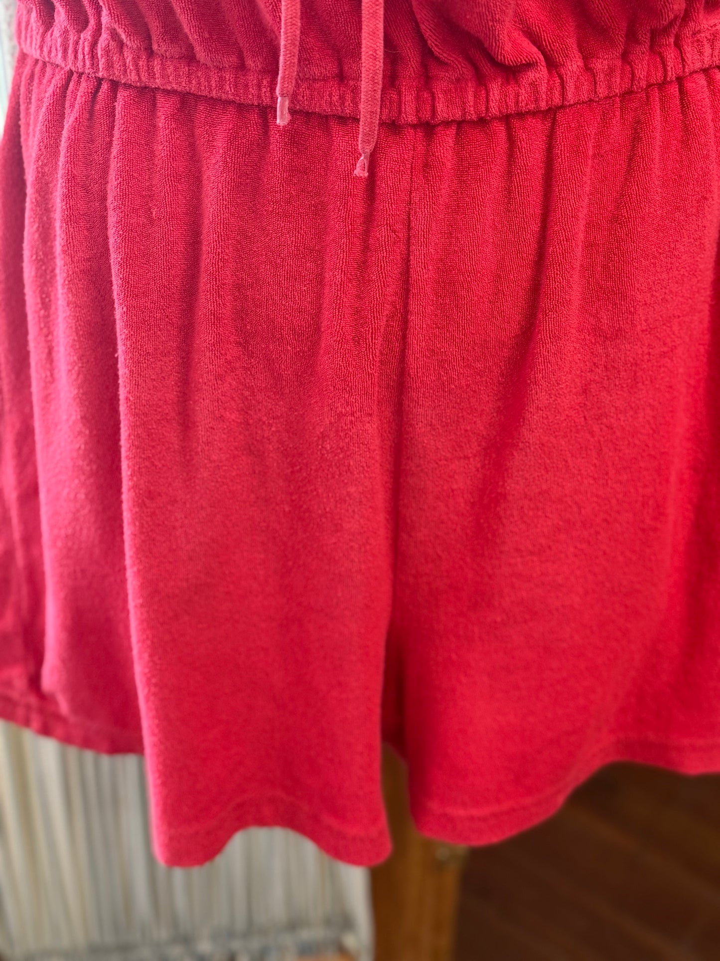 catalina red Vintage romper, large/xl