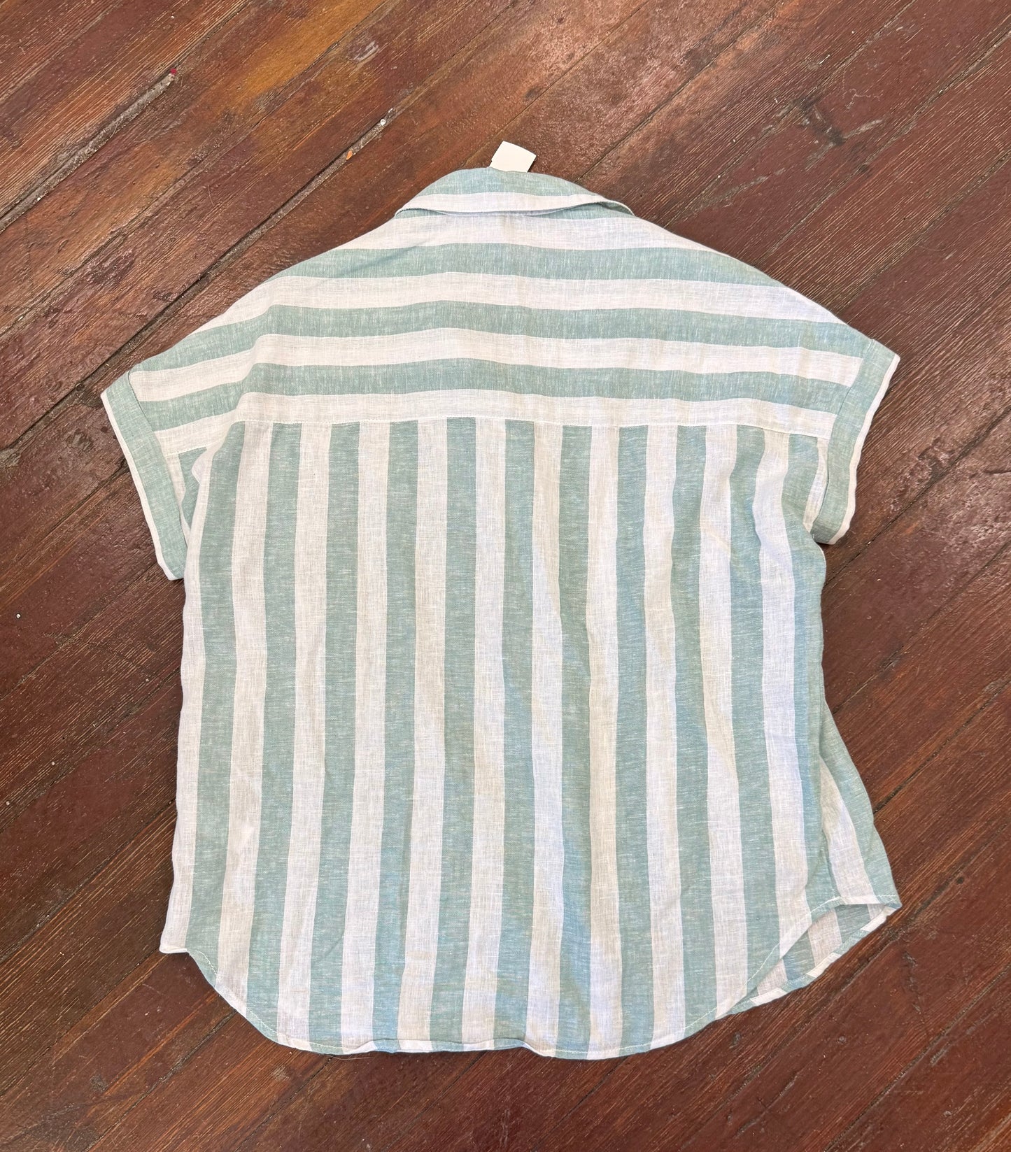 beach lunch lounge green/white Tops