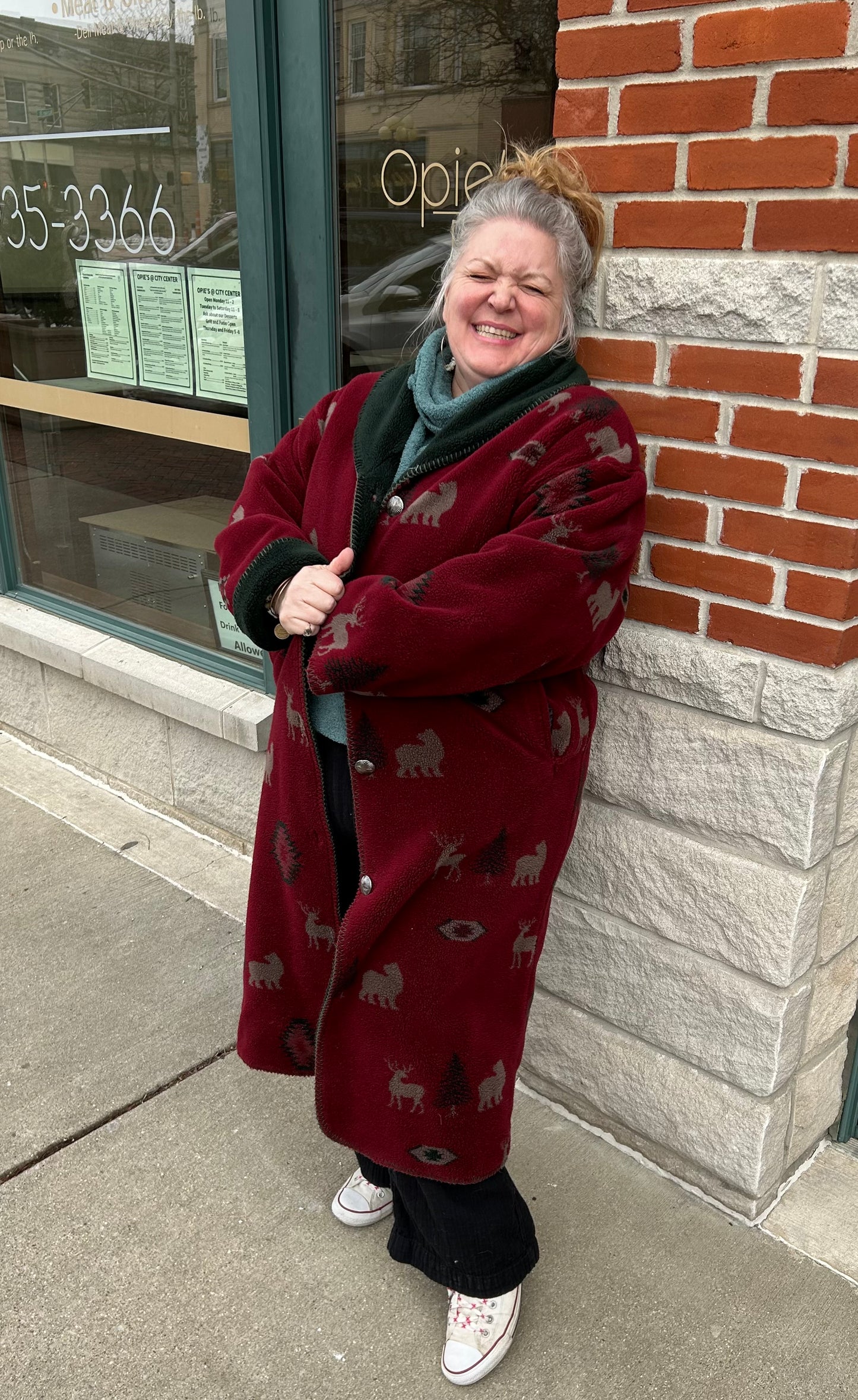 Denali maroon Vintage coat, xl