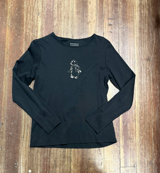 charter club black Tops, medium