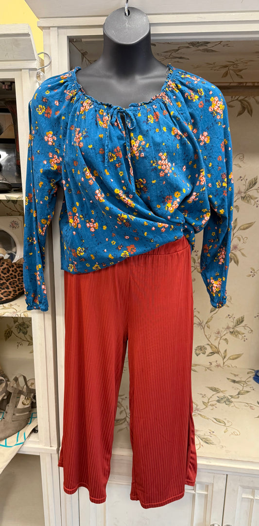 full circle rust Capris, xl