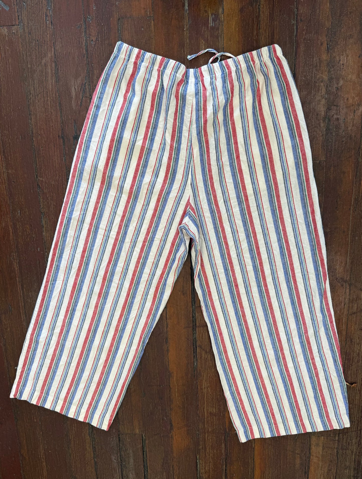 Old Navy White Multi Pants, L