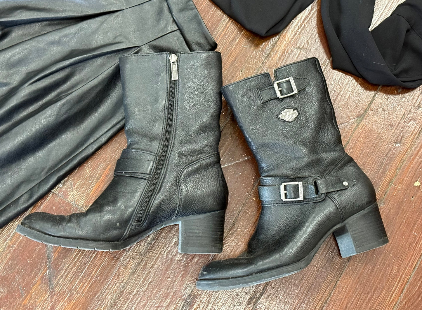 Harley Davidson Black Boots, 9