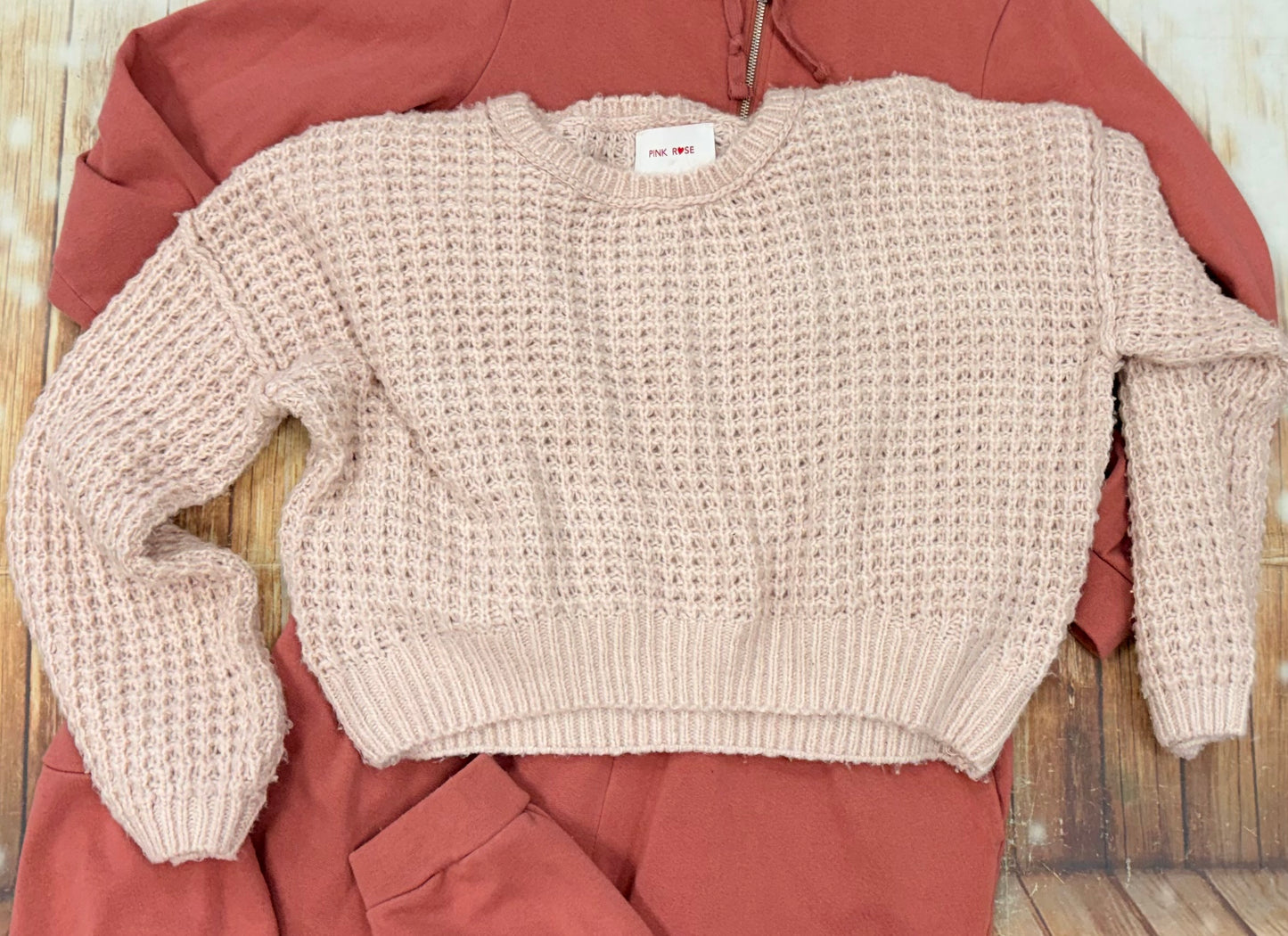 pink rose pink Sweaters, medium