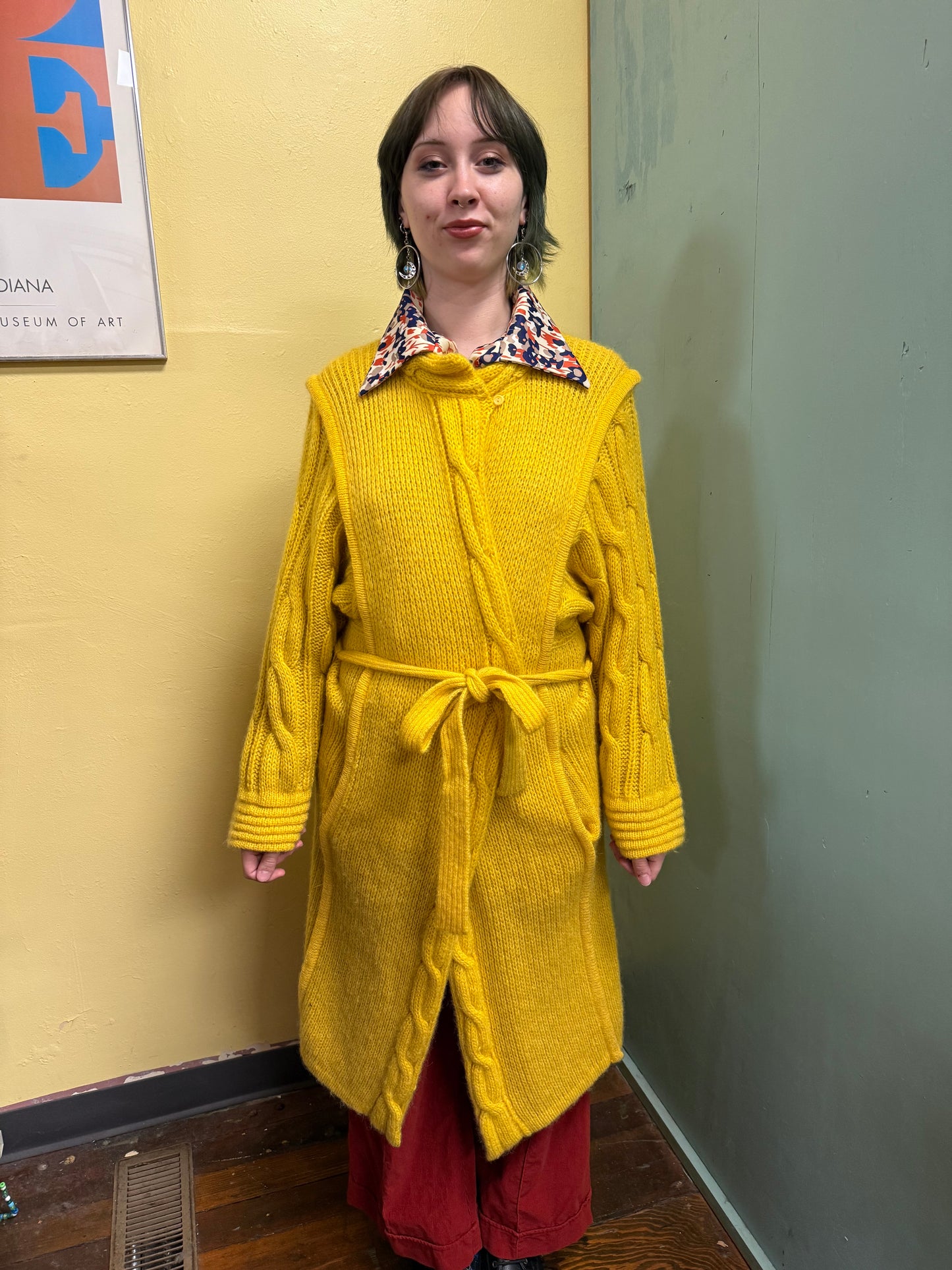 Peter G's General Stores Mustard Vintage cardigan, medium