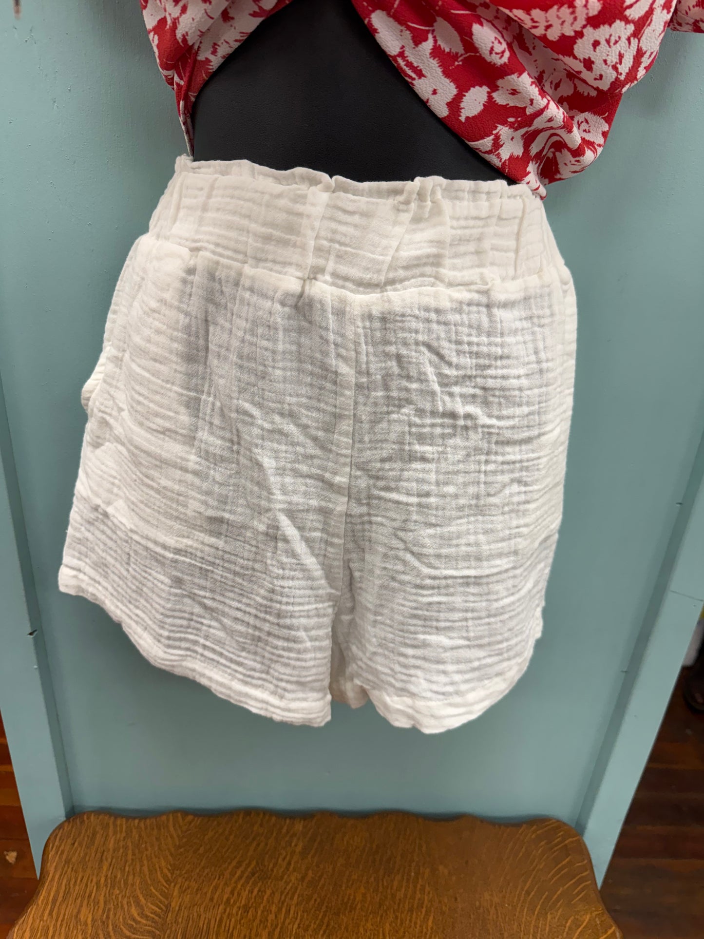 Stitch Stars White Shorts, S