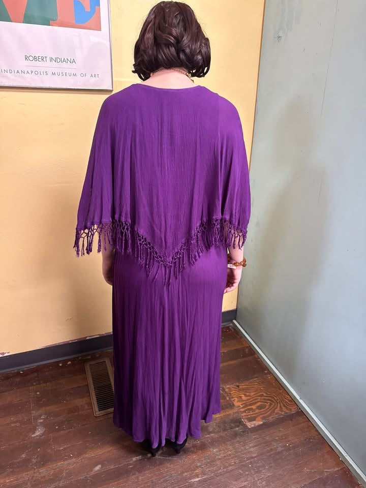 Krishma purple Vintage dress, one size