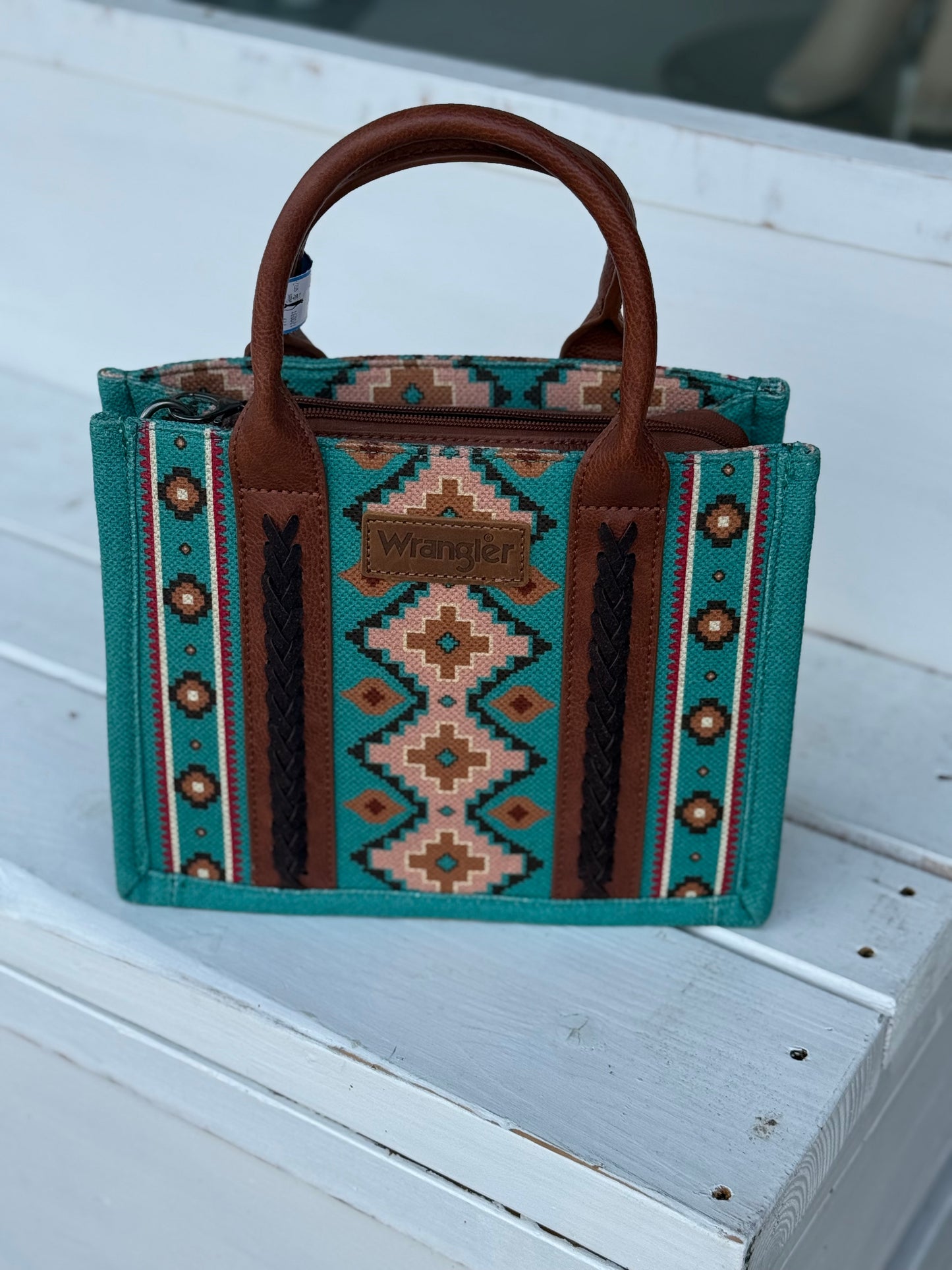 wrangler teal/brown Purses