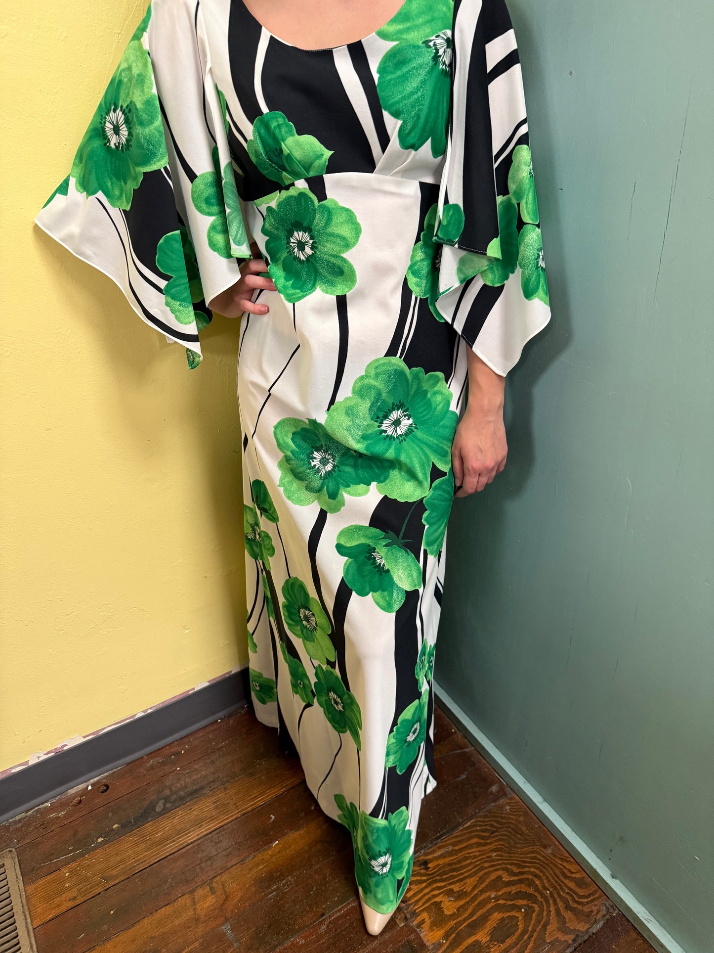 malihini hawaii green/white Vintage, small