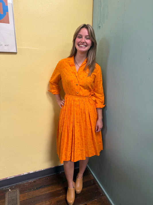 LS Ayres orange Vintage