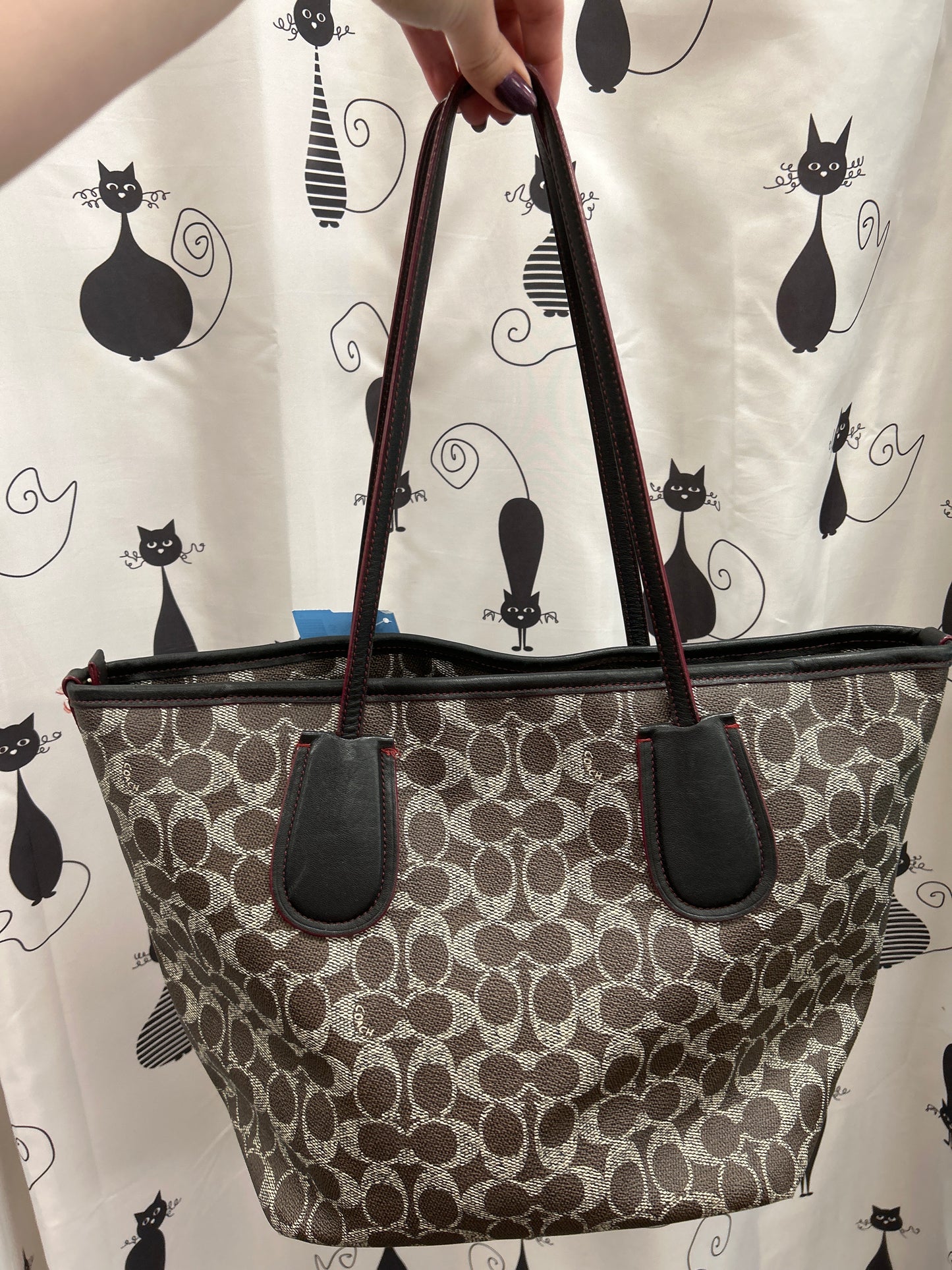 Coach Black/Gray Purses, Tote