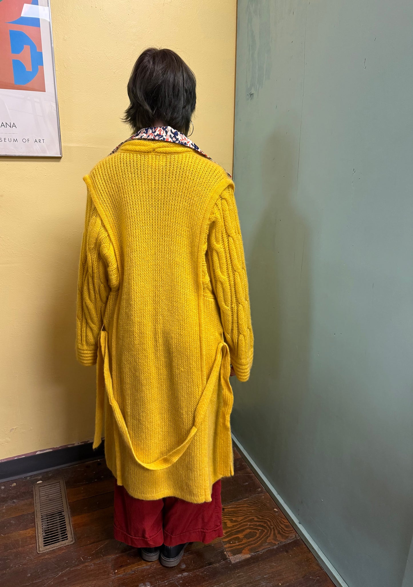 Peter G's General Stores Mustard Vintage cardigan, medium