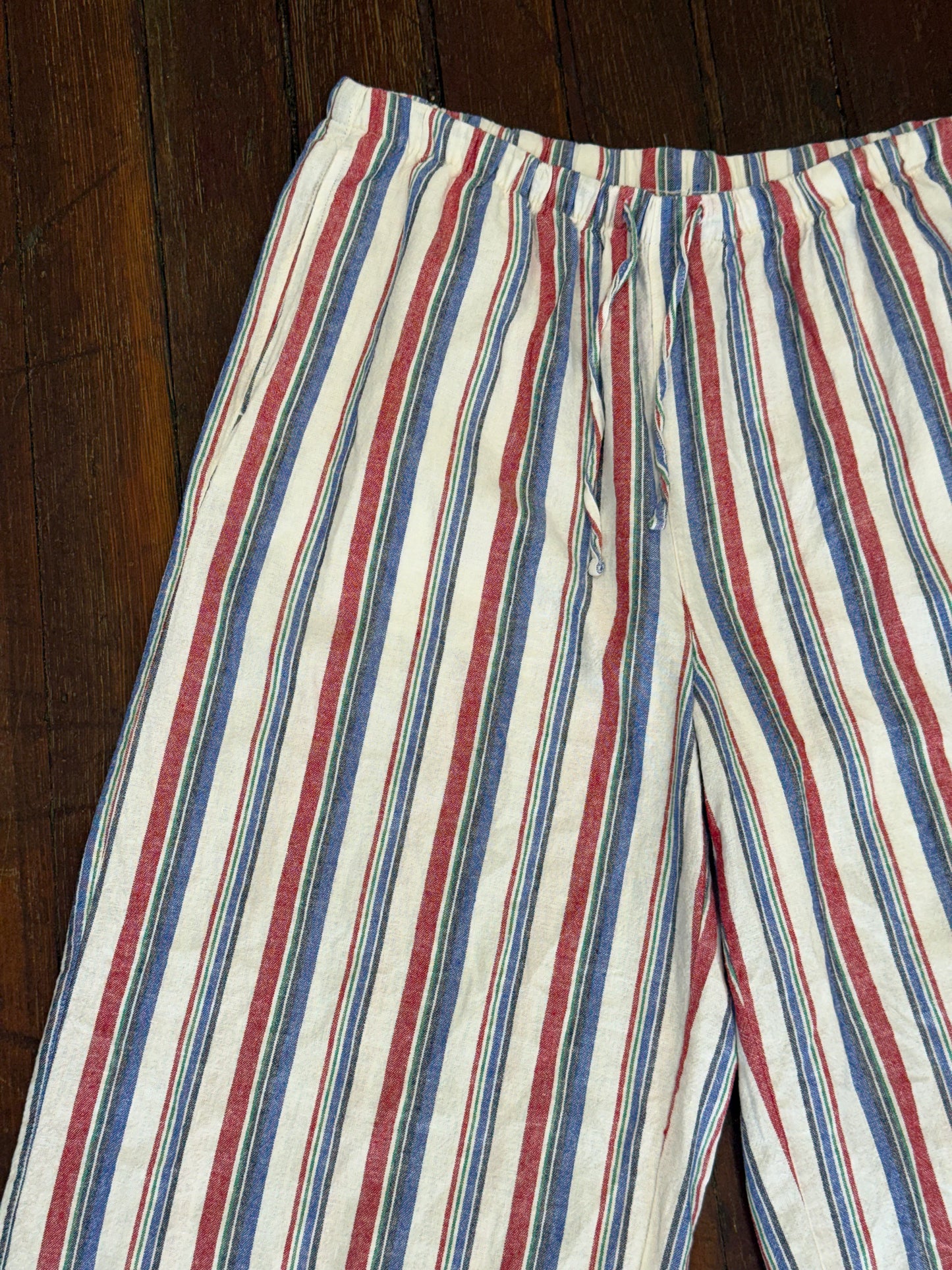 Old Navy White Multi Pants, L