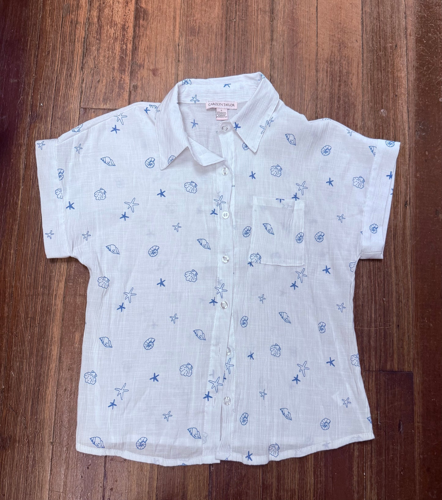 Carolyn Taylor white Tops, small