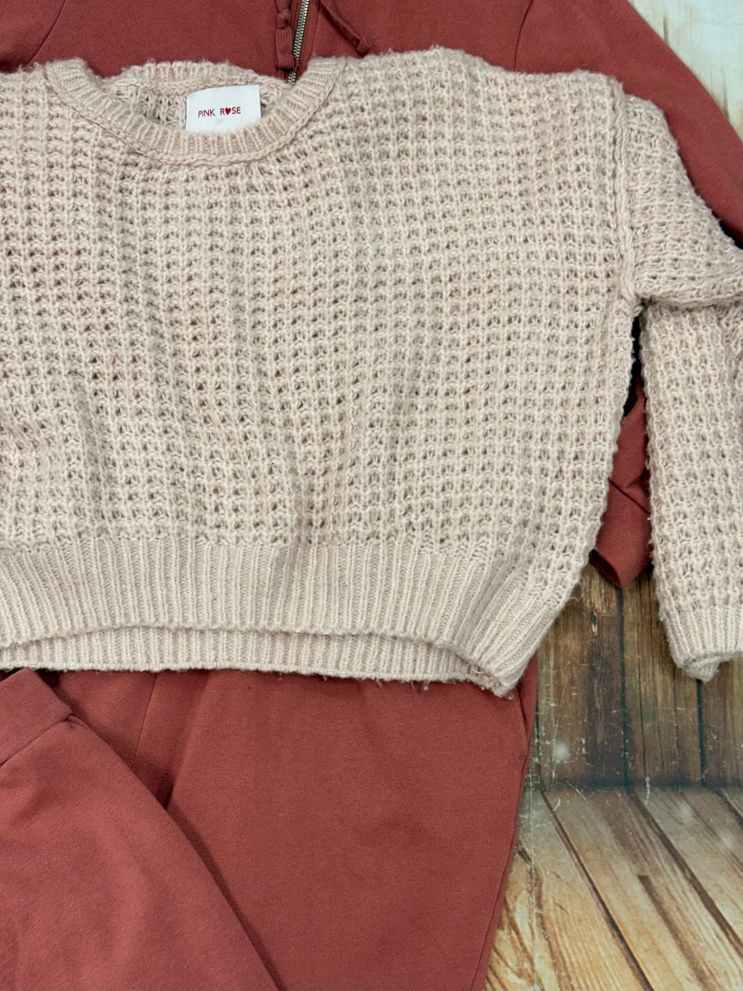 pink rose pink Sweaters, medium